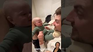 Babies and dad best funny moments #baby #daddyandbabymoments #funny #laughingbabymoments #shorts