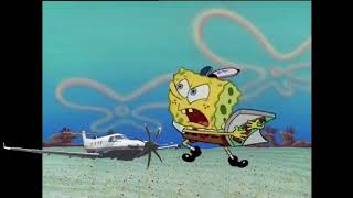 7 bladed Pilatus PC-12 tries to take pizza from Spongebob!!