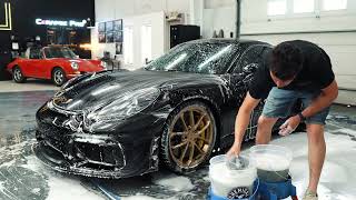 Serene Porsche GT4 Wash and Drive: ASMR Experience #asmr #detailing #porsche