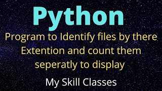 Python program how to identify file type in python |how to check file type in python