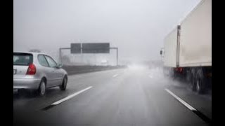 What could go wrong while driving fast in the fog