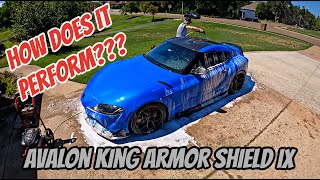 Avalon King Armor Shield IX Performance :: Supra first wash after application