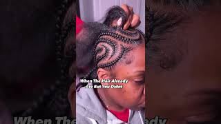 The hair’s just gotta eat first? #hairshorts #lifestyle #ytshorts #hairtutorial #braids #bohobraids