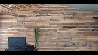 Pallet Wall DIY With Dolby Atmos Home Theater Part 1