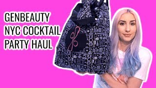 HUGE MAKEUP HAUL | GENBEAUTY NYC COCKTAIL PARTY