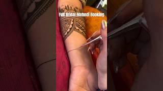 4.5 Hours of Bridal Mehndi in 44 seconds! ✨ #henna #satisfyingvideos #mehndi