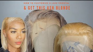 Lace Series | How To Customize A Lace Frontal  & Get This Ash Blonde Wig