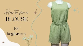 HOW TO SEW A BLOUSE / for beginners