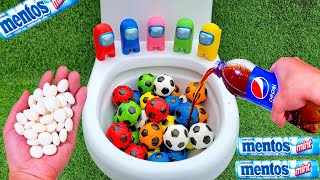 Football VS Coca Cola Zero, PowerAde, Fanta, Mtn Dew, Fruko and Mentos in the toilet