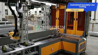 Assembly line production Fiber Laser Cutting Machine #fiberlaser #fiberlasercutter #Industrialfan