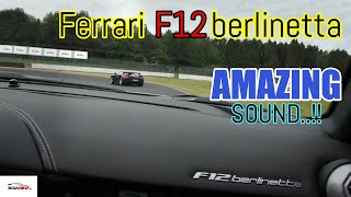 Ferrari F12 BERLINETTA onboard - AMAZING SOUND + walkaround - SportscarEvent 2013 at Jyllandsringen