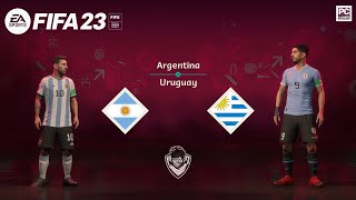 FIFA 23 - ARGENTINA vs. URUGUAY - 2026 FIFA World Cup qualification - Messi vs. Suárez - PC Gameplay