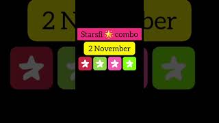 2 November starsfi combo | today starsfi combo | starsfi | 2 november