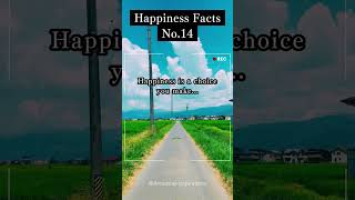 Happiness Facts No.14 #Happiness #choices