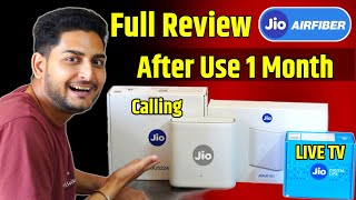 Jio Airfiber Review After Use 1 Month | Full Review | Live Tv | Landline Calling