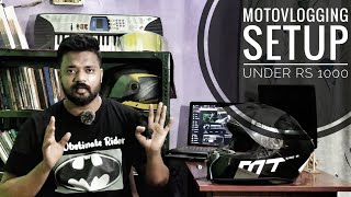 Ultimate Motovlogging Setup in 1000 Rupees: Unveiling my Budget Friendly Setup