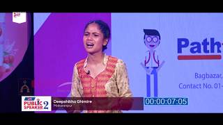 Deepshikha Ghimire  Quarter Final Round Public Speaker Nepal Season 2