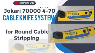 Jokari 70000 4-70 Cable Knife System for Round Cable Stripping