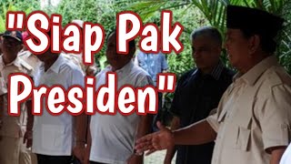 Siap Pak Presiden, Saat Purnawirawan (PPIR) Berkunjung Dan Menyalami Prabowo