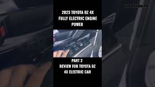 2023 Model Toyota BZ 4x, Fully electric engine #reels #viral #new #carreview #funny #shorts