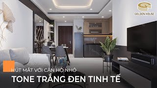 Hút mắt với căn hộ nhỏ tone trắng đen tinh tế - Golden House Việt Nam