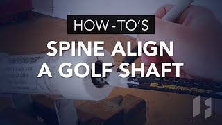 How to Find the Spine of a Golf Shaft