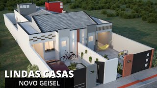 Casa geminada no Novo Geisel, 2 quartos, churrasqueira - João Pessoa, Paraíba - SYERRA