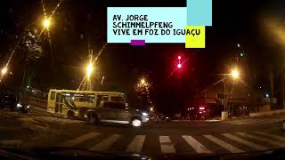 Foz do Iguaçu em 2018 Av. Jorge Schimmelpfeng à noite