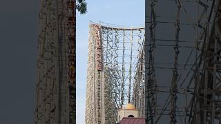 The tallest wooden roller coaster in America! 🌎