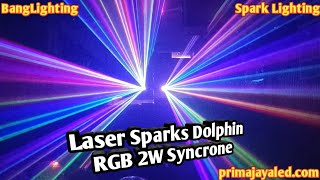 Laser Sparks Dolphin RGB 2W Syncrone