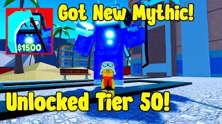 Opened Tier 50 And Got New Mythic Sinister Titan TV Man In Toilet Tower Defense Roblox!