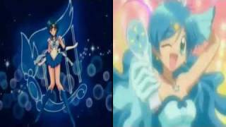 Comparacion de transformaciones entre Mmppp&sailor moon