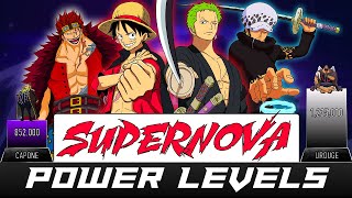 SUPERNOVA POWER LEVELS - One Piece power levels - AnimeScale