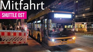 Mitfahrt | Ebusco 2.2 12M LF| Shuttle Ost|Freienwalder Str./Genslerstr.|S+U Alexanderpl./Memhardstr.