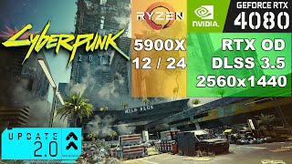 Обнова 2.0 - DLSS 3.5 - Cyberpunk 2077 / RTX OD / Генератор кадров (5900Х / RTX 4080 / 2560х1440)