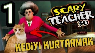 ÖYRETMEN"NEN KEDİYİ KURTARİYORUZ|SCARY TEACY