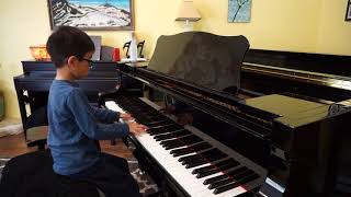 Parker Wolf (age 6) - Faber Piano Adventures 3B, Hava Nagila