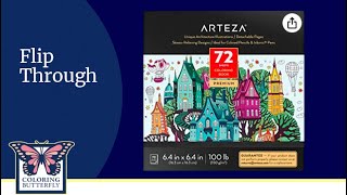 ARTEZA-Arteza Coloring Books for Adults, Unique Architecture