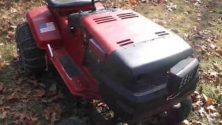 Custom Murray lawn tractor start-up and drive