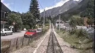 Train ride thru the Alps