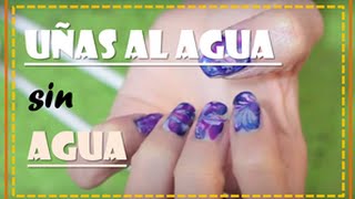 Vivi: Uñas al agua ---SIN AGUA!!! (Otra técnica)