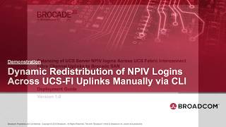 Dynamic Redistribution of NPIV logins with Cisco UCS and Brocade SAN - Manually via CLI