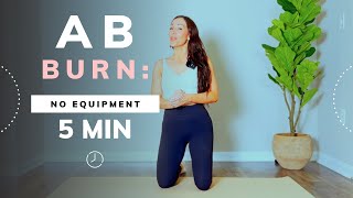 5 MIN AB WORKOUT | BEGINNER FRIENDLY // No Equipment Needed