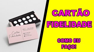 Como Fazer Cartão Fidelidade, material e impressora usada