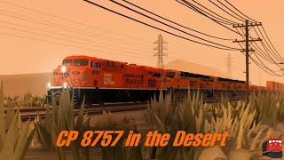 Rolling Line Railfanning - CP 8757 in the Desert