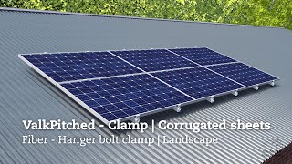 Installation video ValkPitched - Clamp | Fiber - Hanger bolt | Landscape