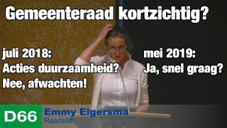 Kortzichtige gemeenteraad? Acties duurzaamheid zijn nodig!