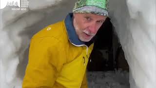 #vivereinrifugio: tunnel nella neve per avere l'acqua al Rifugio Rosetta, Pale di San Martino (TN)