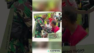 Di samping tugas pertahanan, TNI juga hadir untuk merawat kesehatan masyarakat Papua