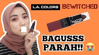 L.A. COLORS Matte Lipstick Shade Bewitched Review